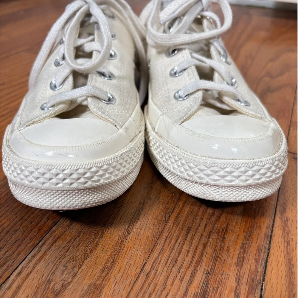 Comme des Garcons PLAY x Converse Chuck Taylor All Star Low‎ Cream Shoes size 6